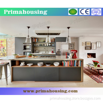Fashion Modern Home Kitchen Room PVC Kitchen Cabinet with Kitchen Inland